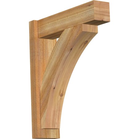 Ekena Millwork Thorton Block Rough Sawn Outlooker, Western Red Cedar, 6"W x 22"D x 26"H OUT06X22X26THR05RWR
